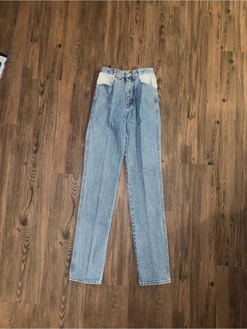 Vintage striped Lawman bareback jeans